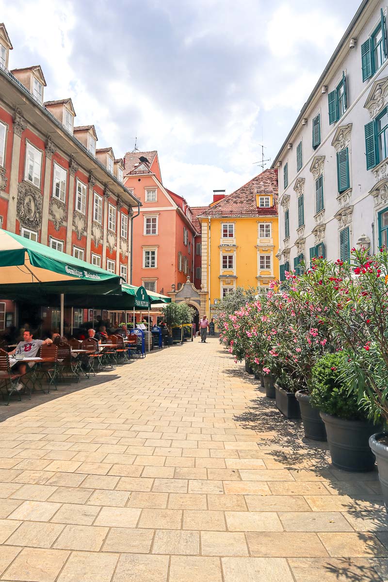 Pretty streets in Graz old town