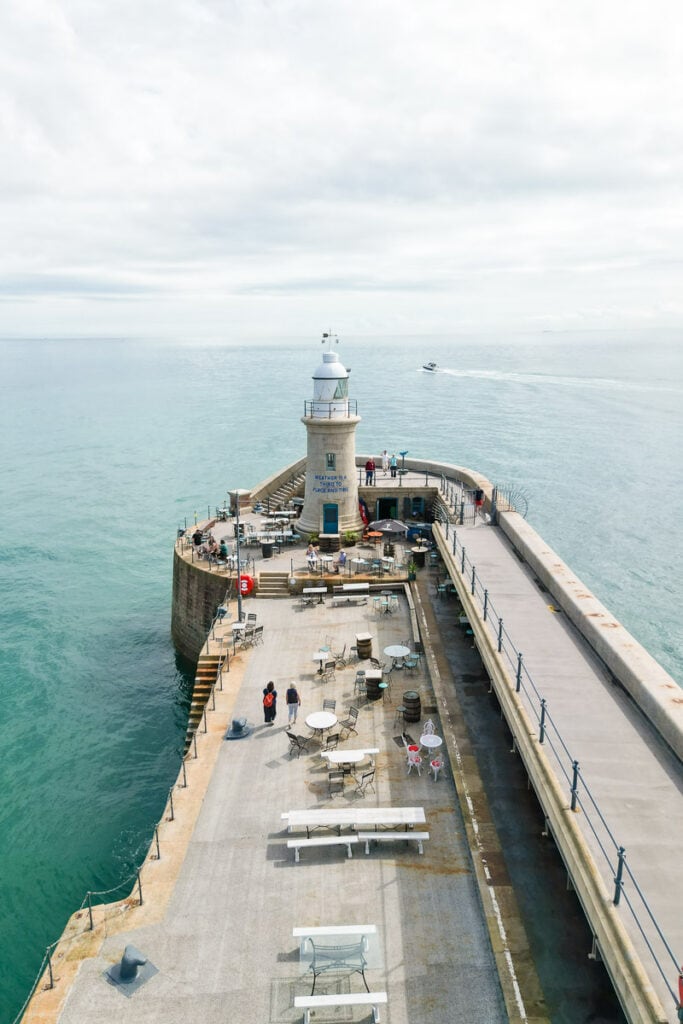 Folkestone Harbour Arm Drone