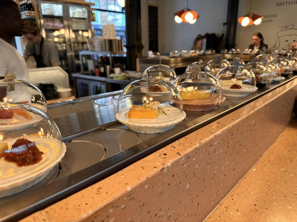 Pick & Cheese Bar has a cheese conveyor belt