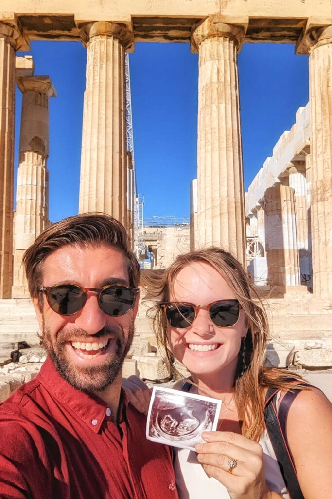 Pregnancy announcement in Athens - 12 week scan athens