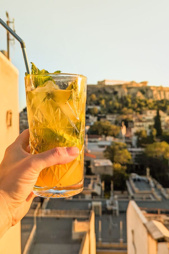 Ciel rooftop bar in Athens