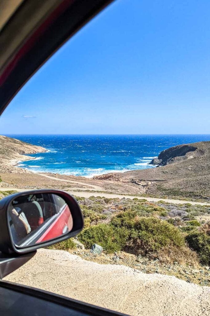 Driving in Tinos