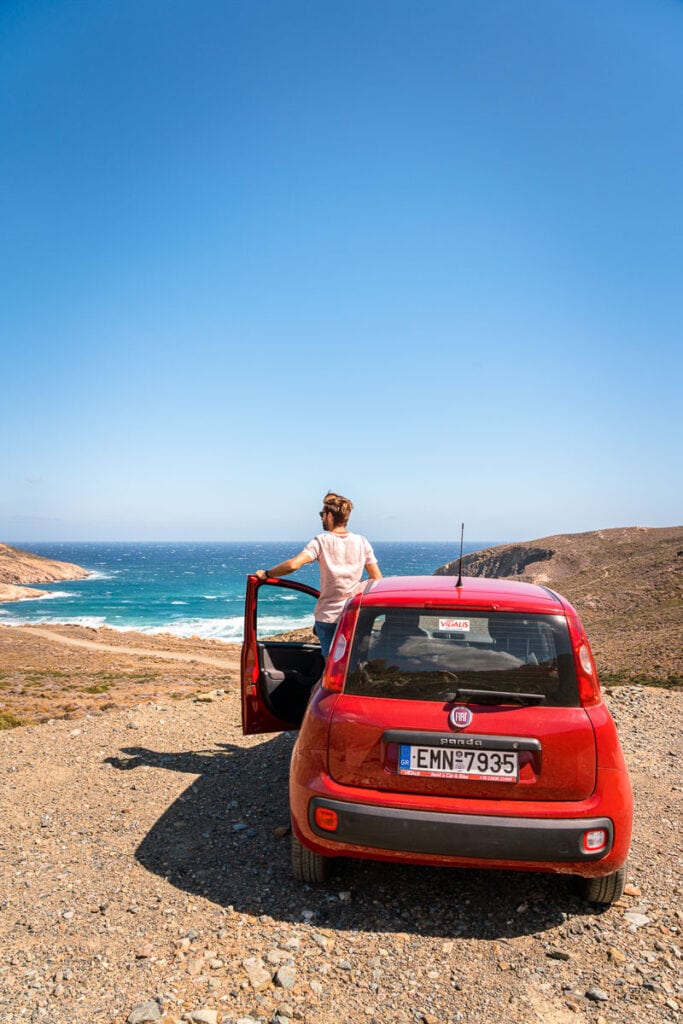 Driving on Tinos island