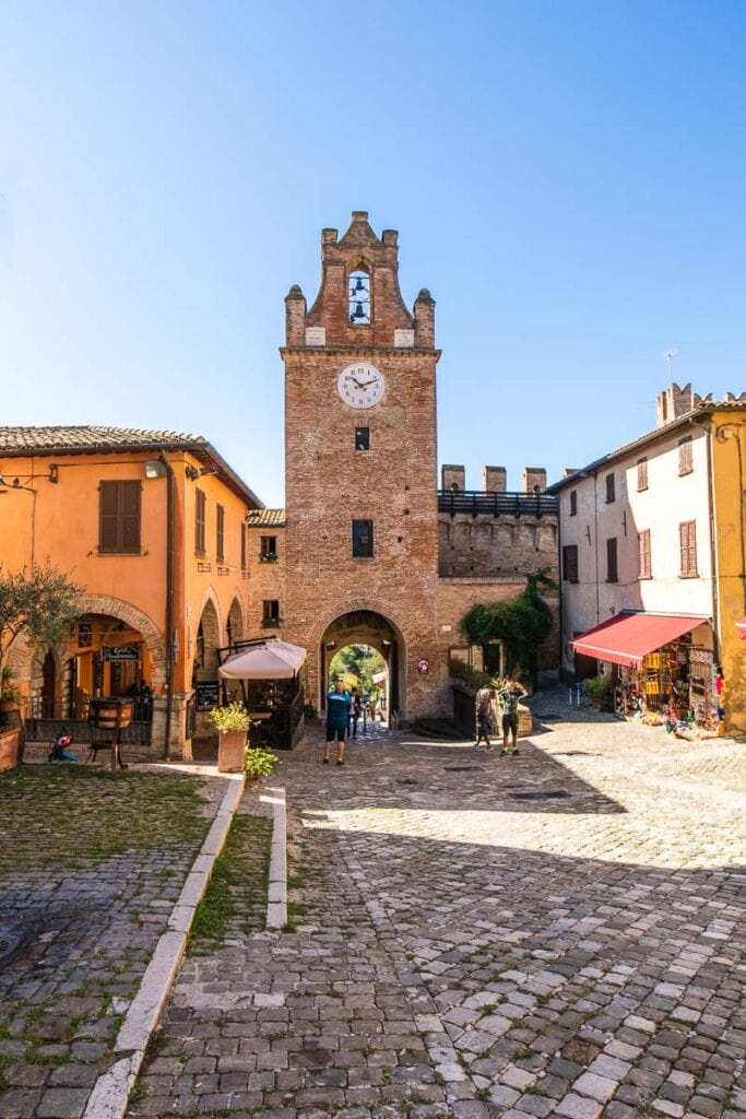 Gradara clock tower