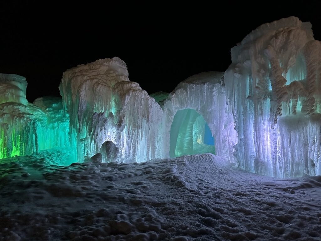 Ice castles in minnesota