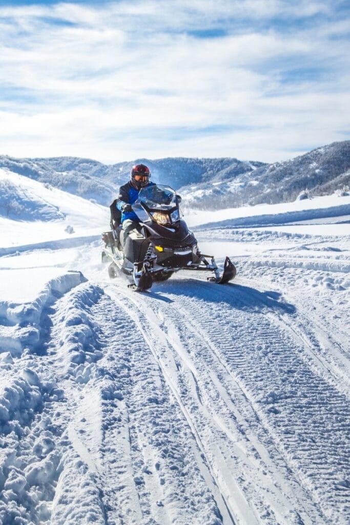 Snowmobiling