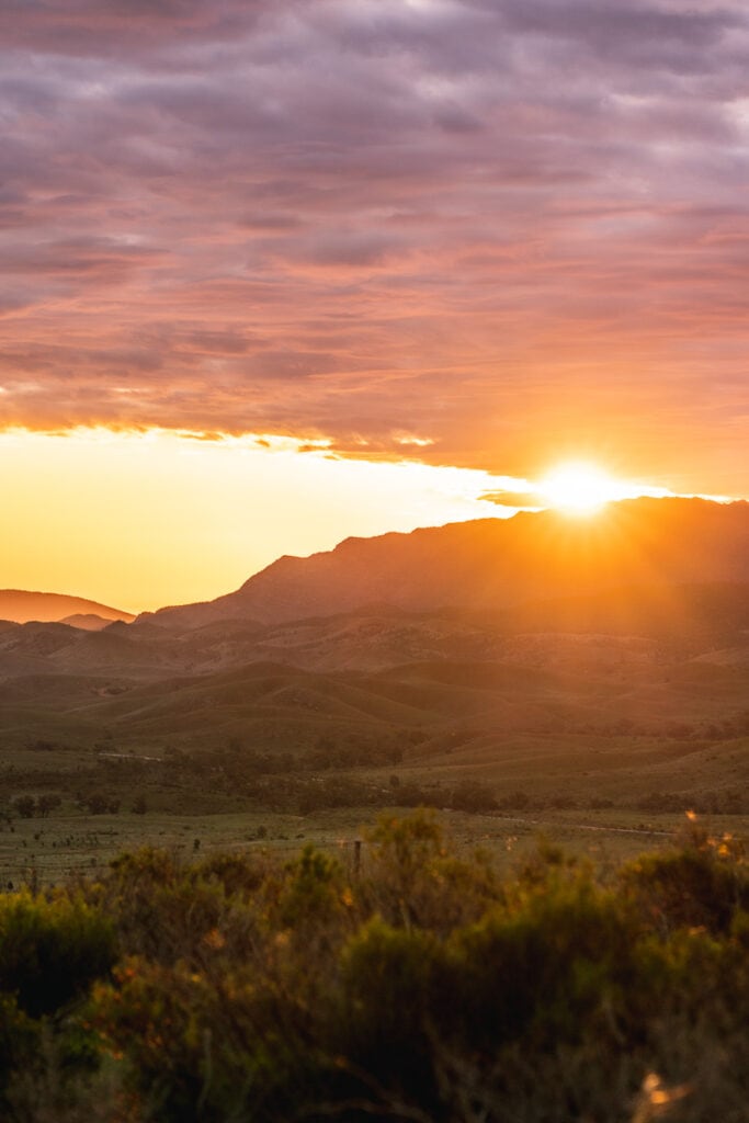 Flinders Ranges sunset
