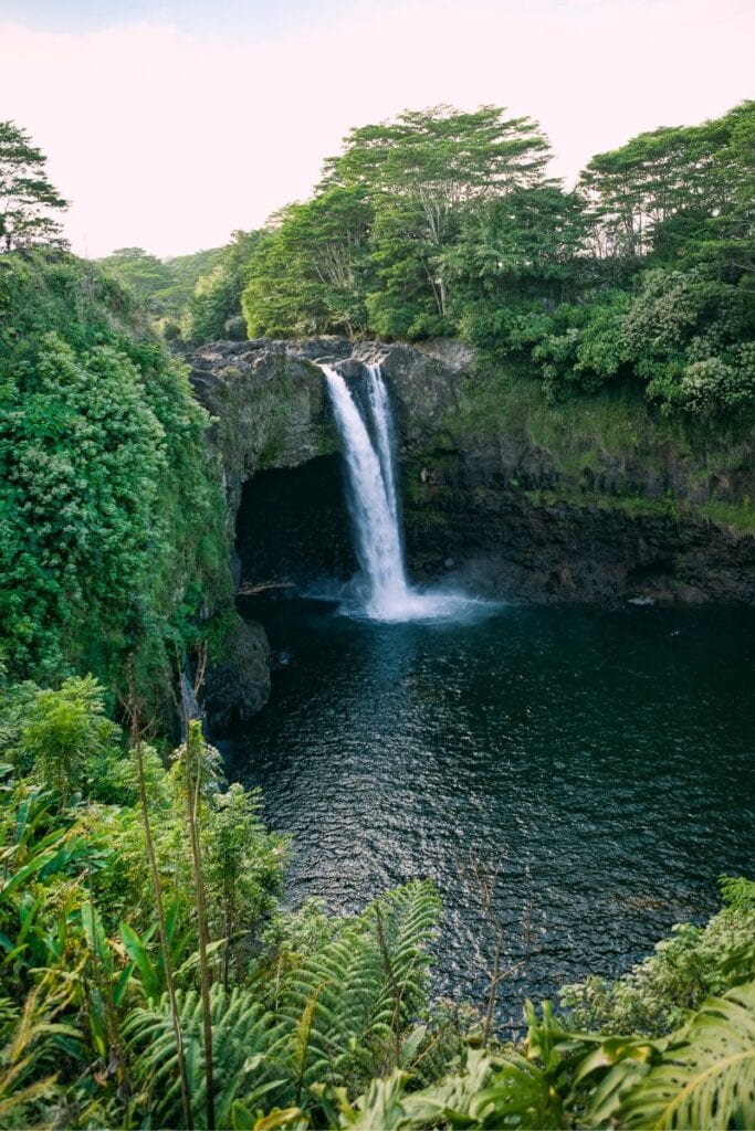 Rainbow Falls in Hawaii