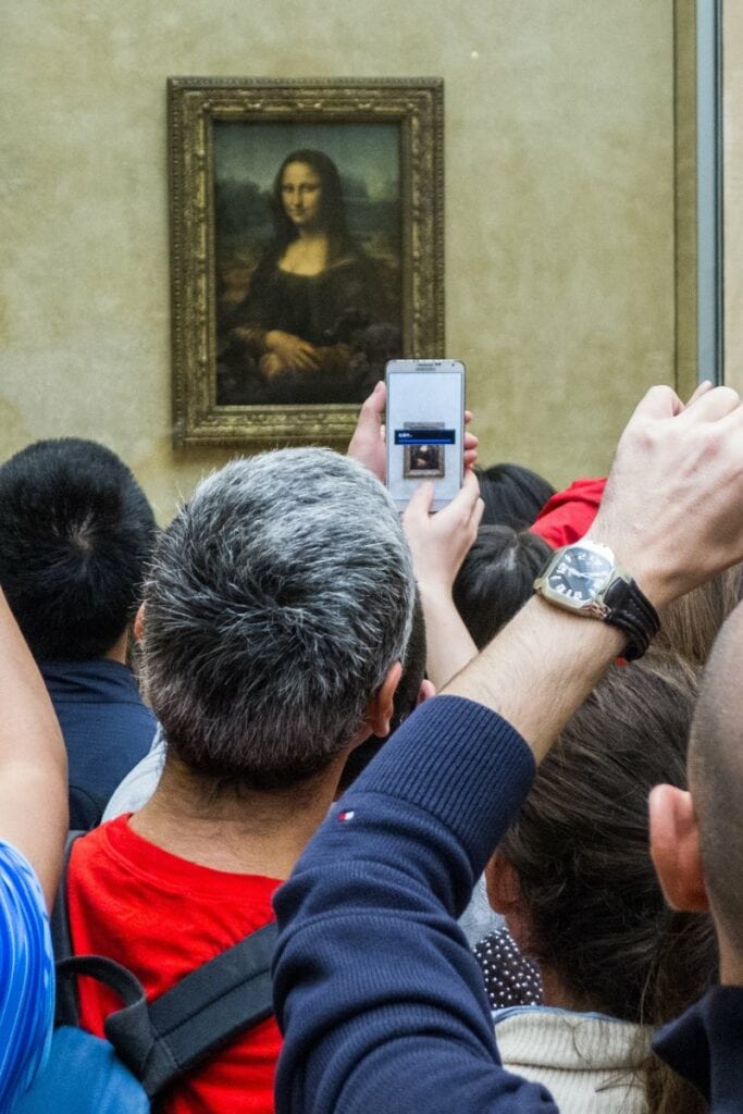 Mona Lisa in The Louvre, Paris