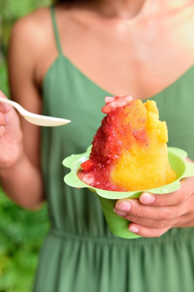 Shaved ice in Hawaii