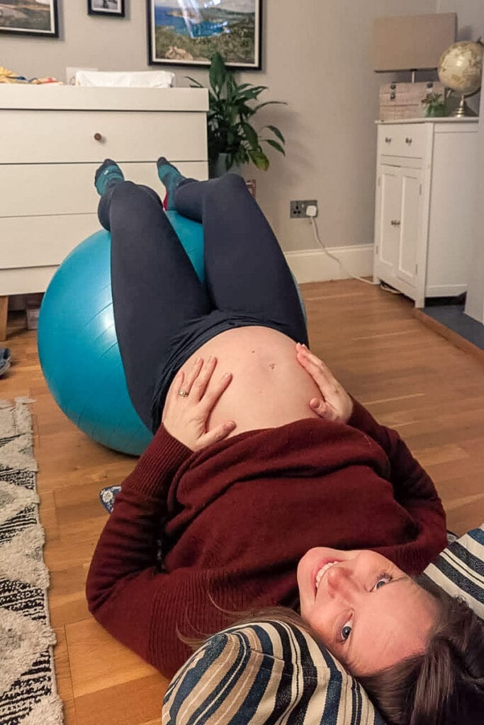 Trying some inversions to help move our breech baby