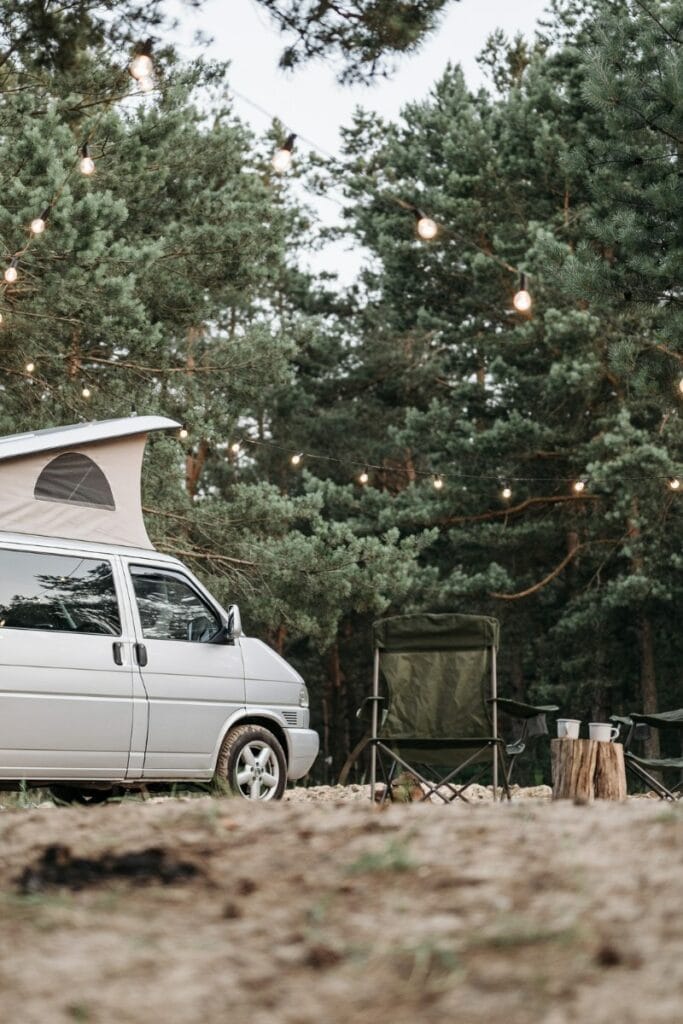 forest campervan holiday