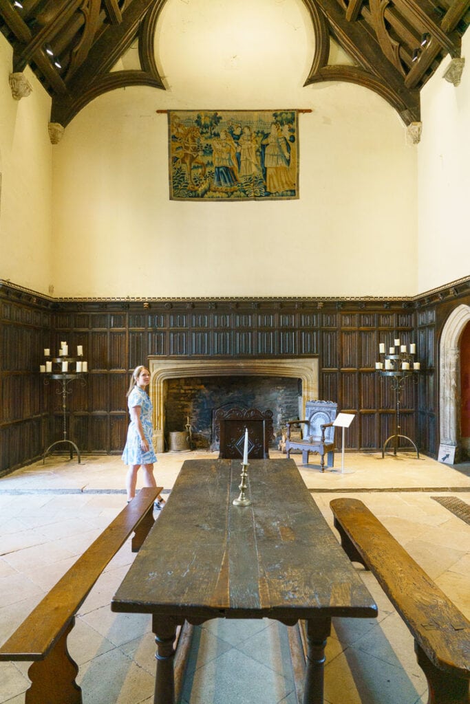 The Great Hall inside Athelhampton House