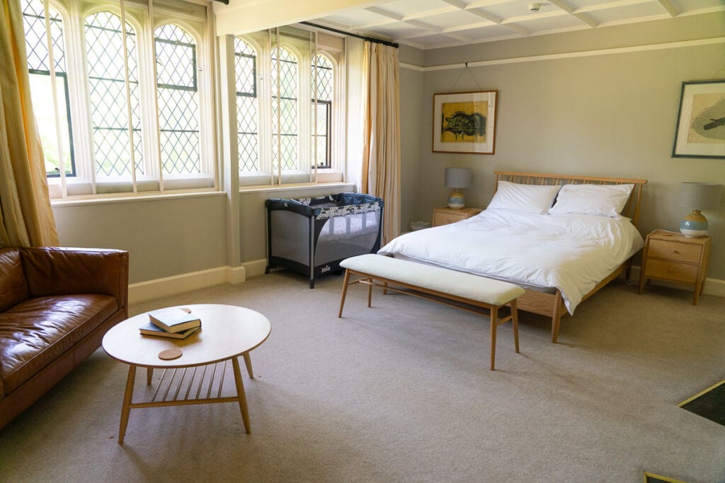 Our bedroom at Athelhampton House