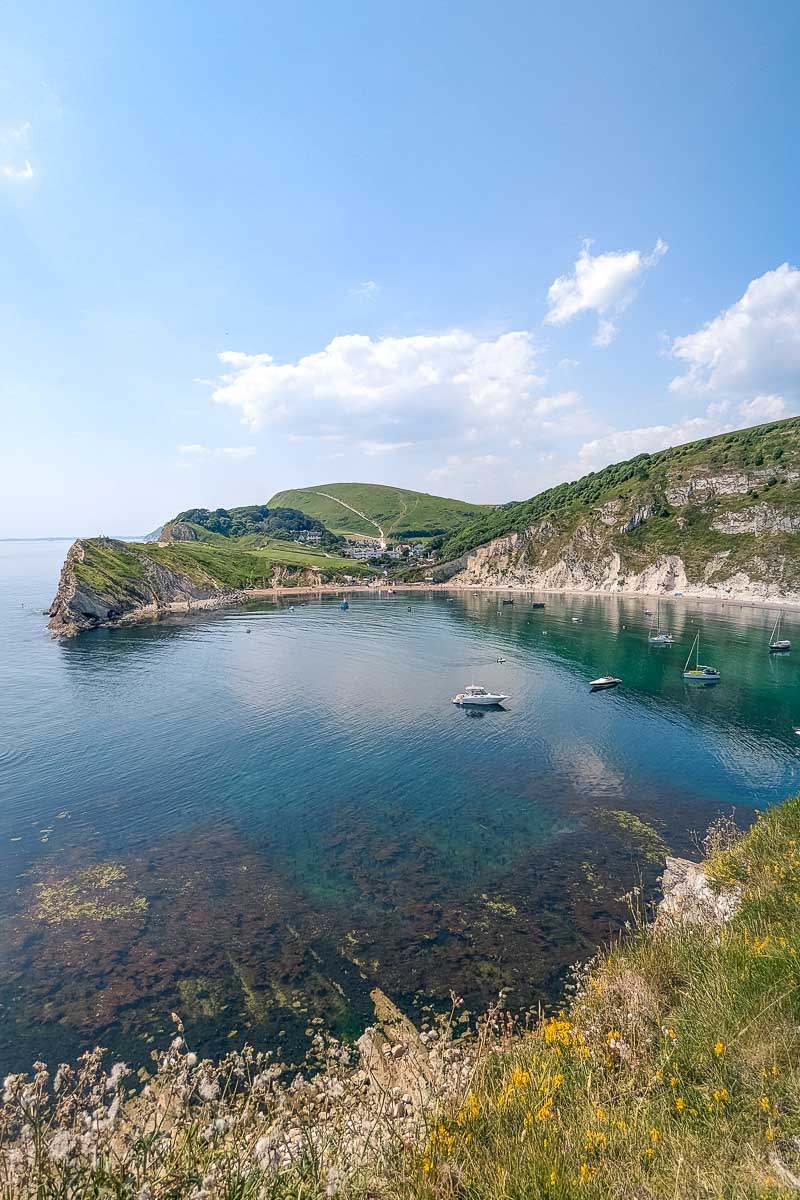 Lulworth Cove is 25 minutes away