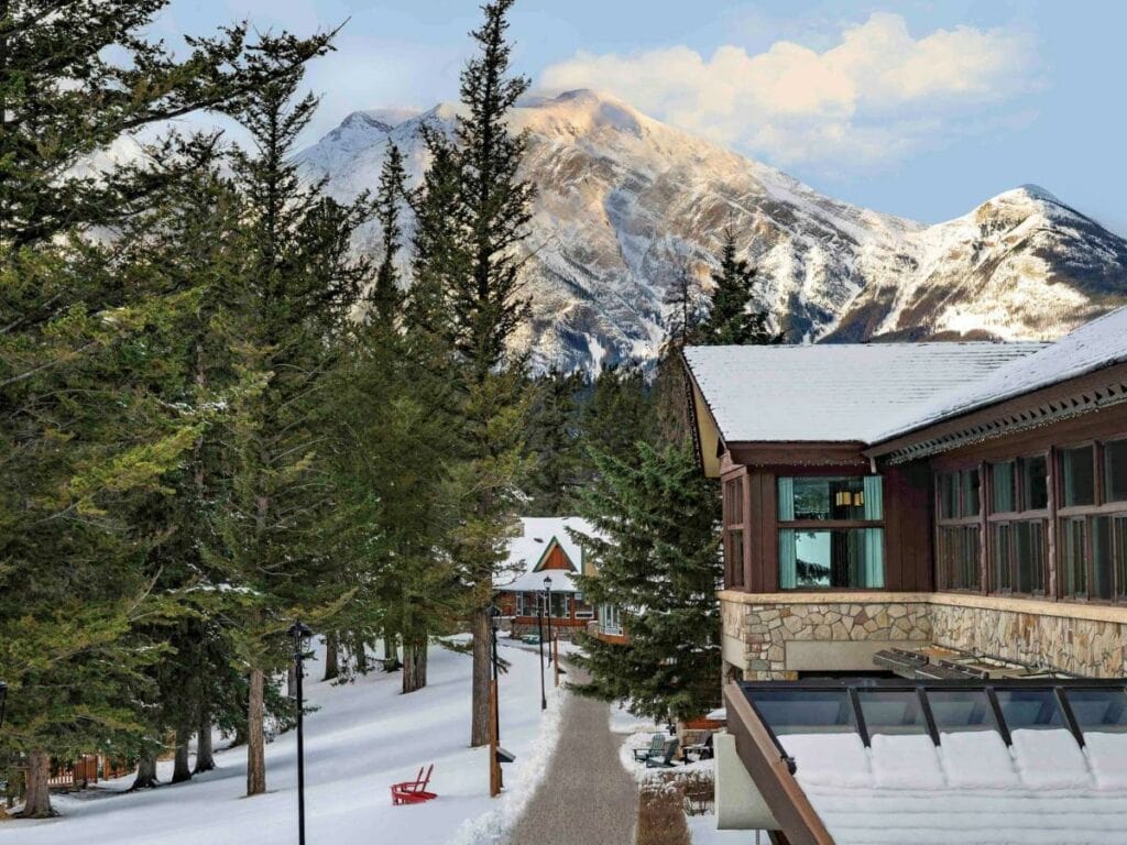 Fairmont Jasper Park Lodge in winter