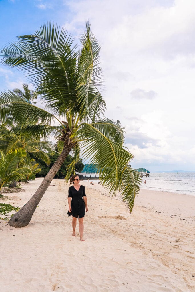 Walking on the beach at Cape Panwa