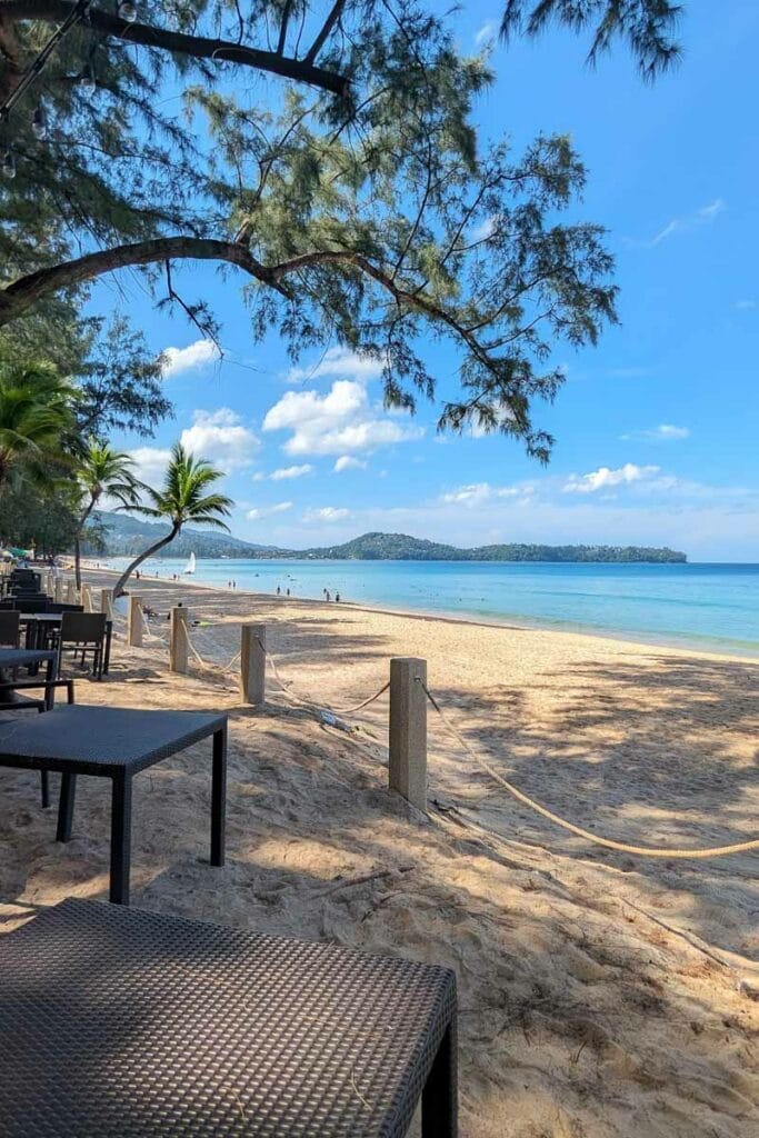 View of the beach at Dusit Thani Laguna Resort