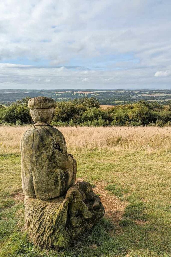 Amazing view of the Kent Downs from the Hucking Estate