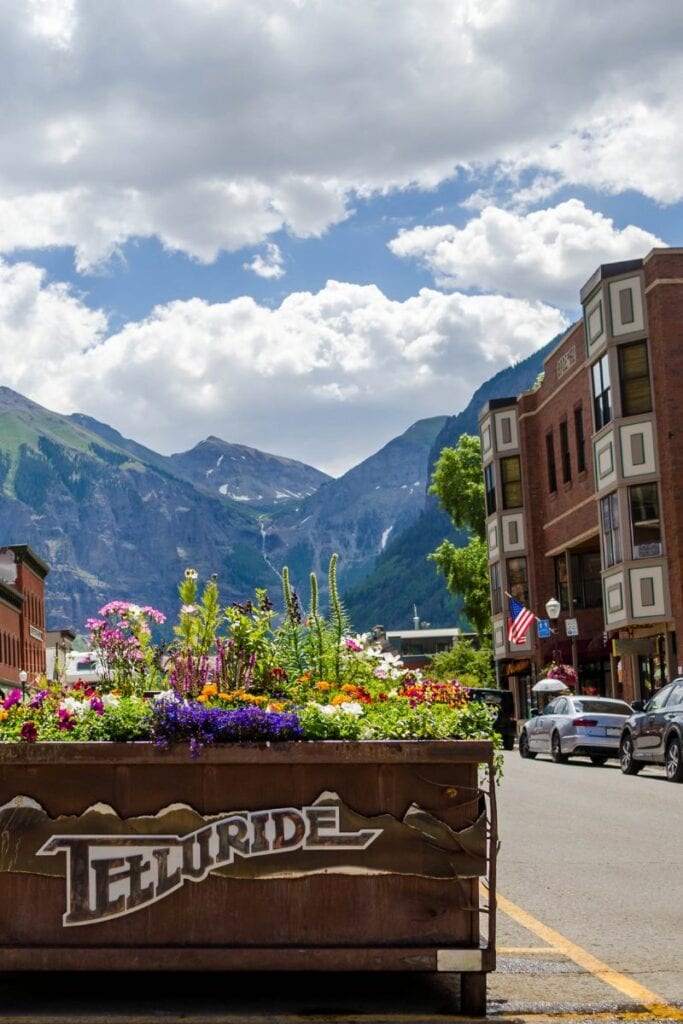 Downtown Telluride has lots of charm