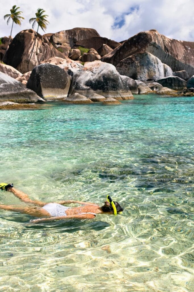 Snorkelling in the BVI