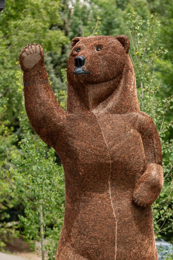 Ursa Ravus bear statue in Telluride