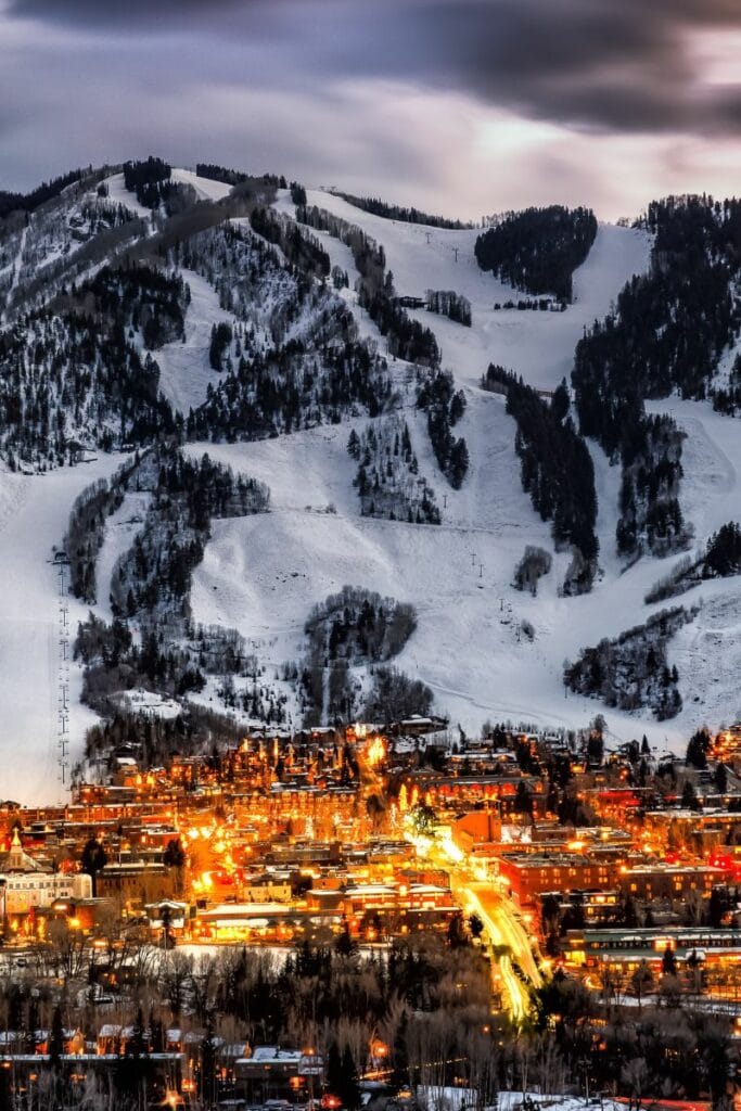 aspen at night