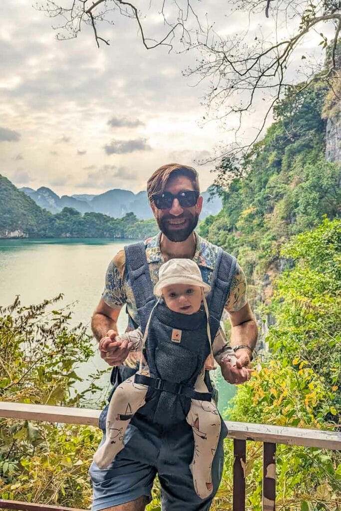 Exploring halong bay as a family