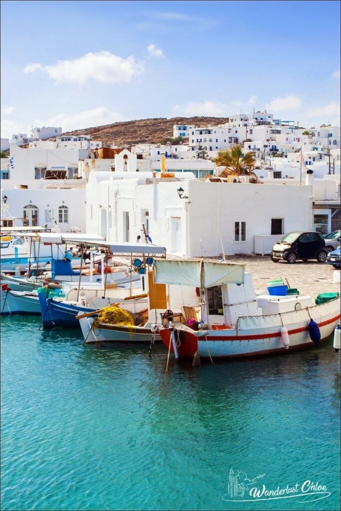 Paros island in greece