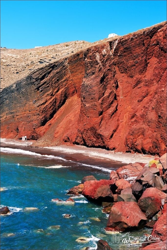 Red Beach in Santorini