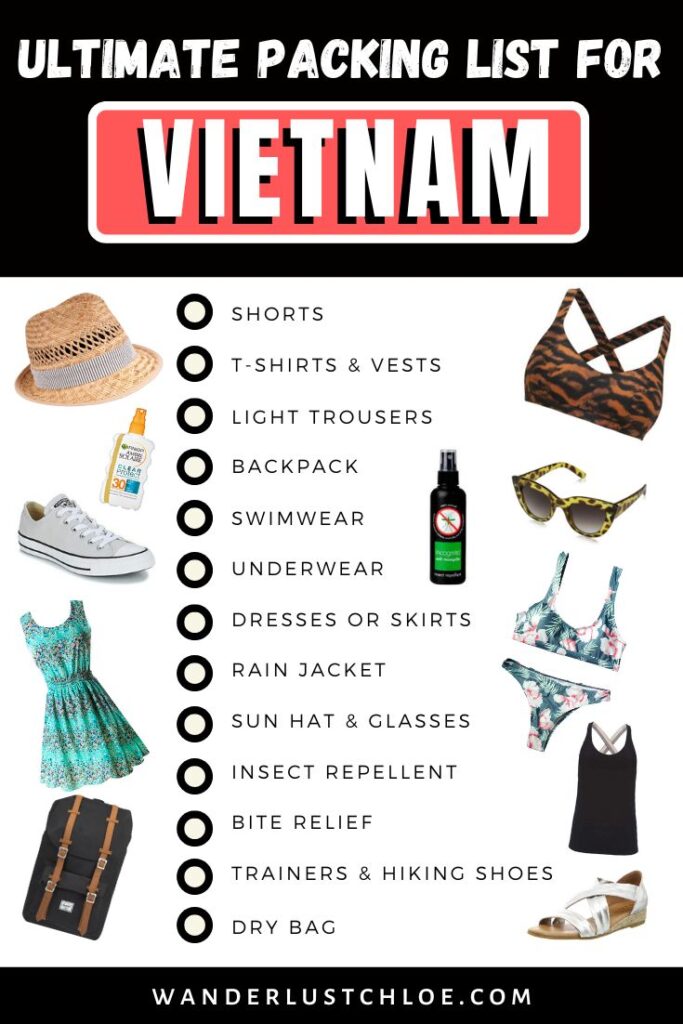 Vietnam packing list