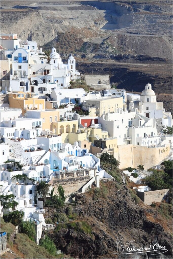 Visiting Fira on a 4 day Santorini holiday