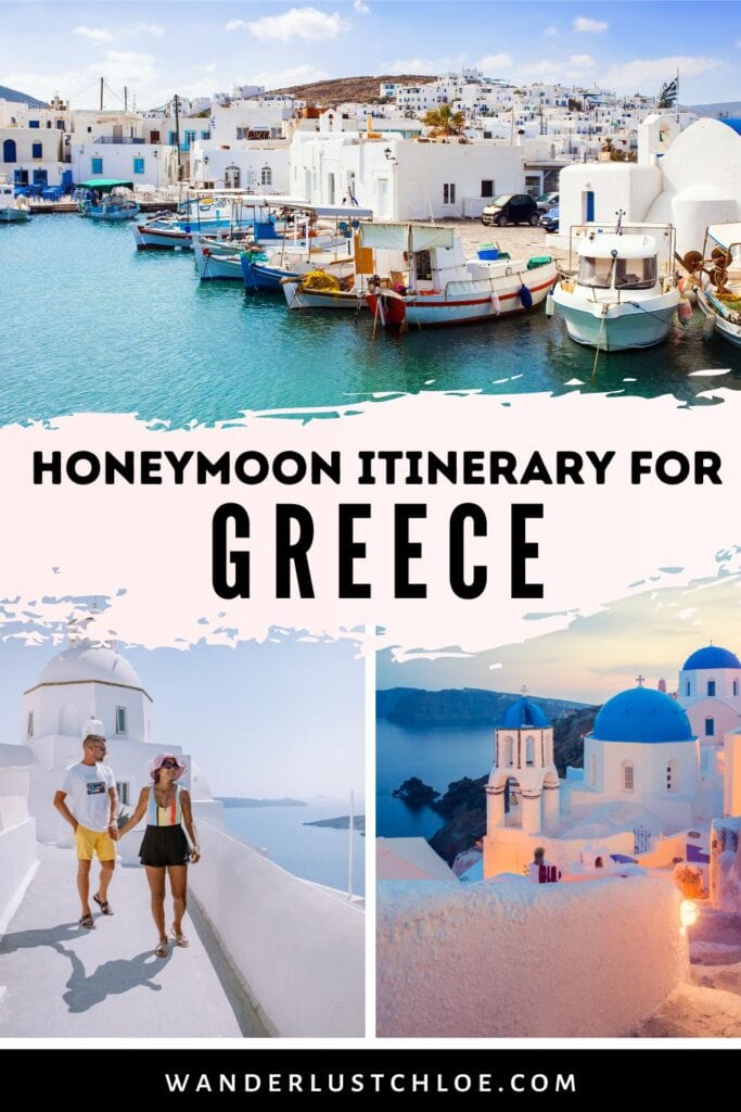 best greece honeymoon itinerary