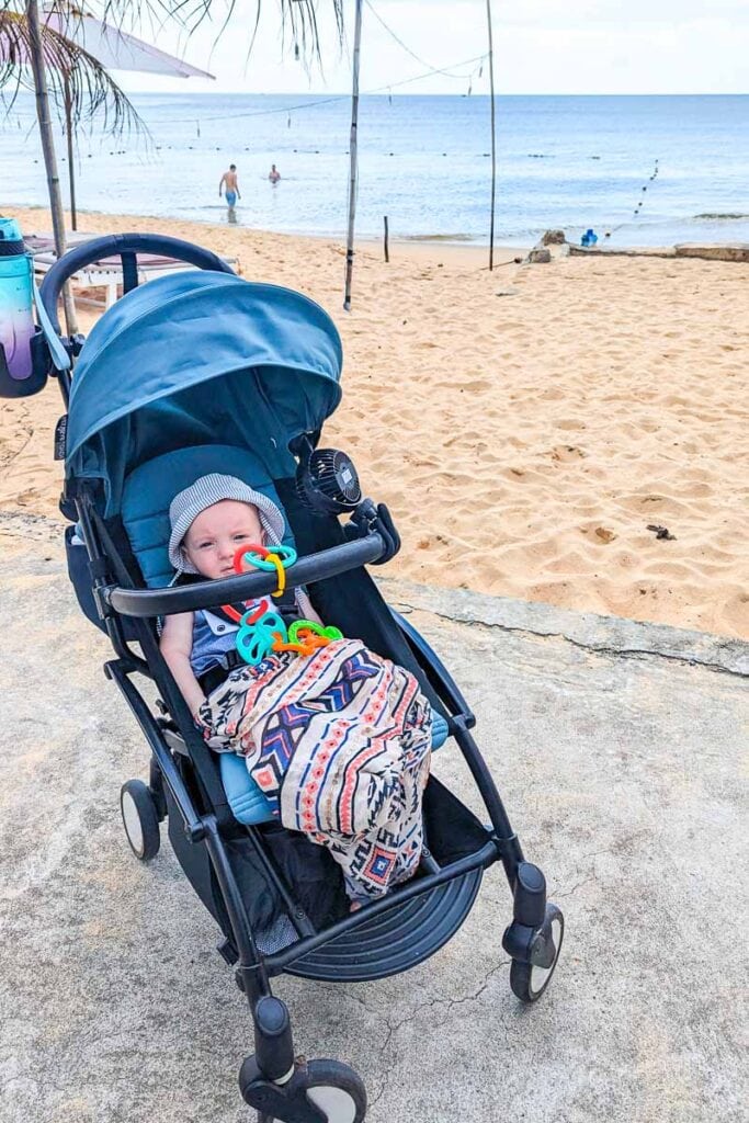 cooper in his babyzen yoyo pram