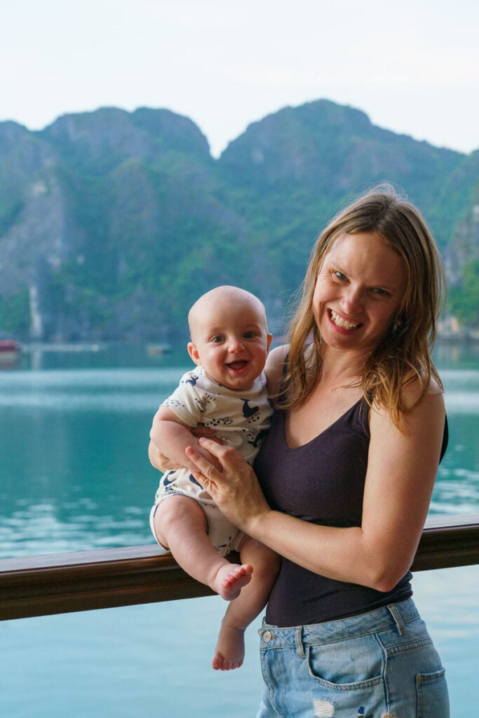 halong bay cruise with a baby