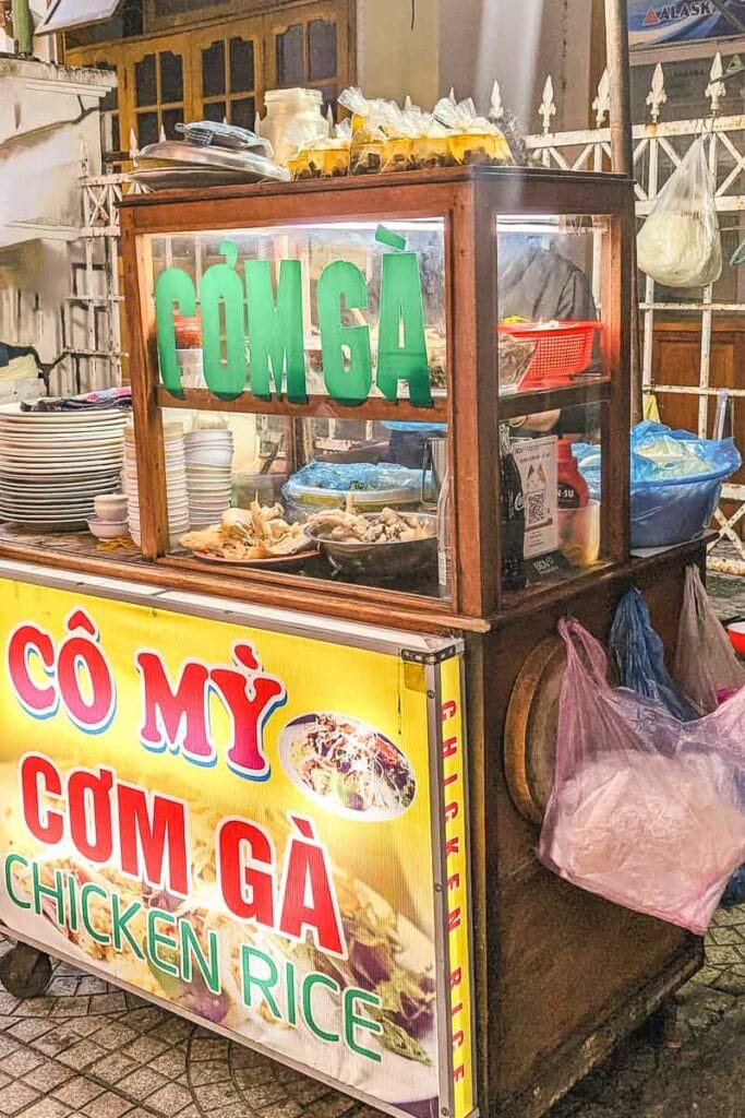 stalls on hoi an street food tour