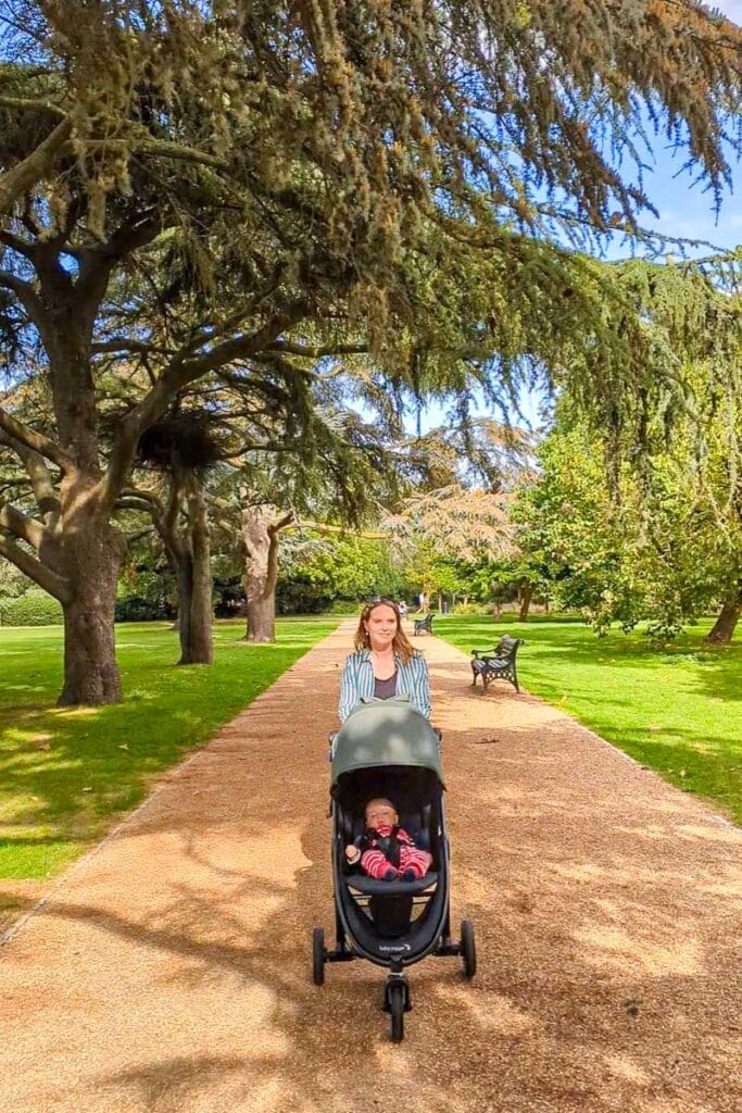 Baby Jogger in a park