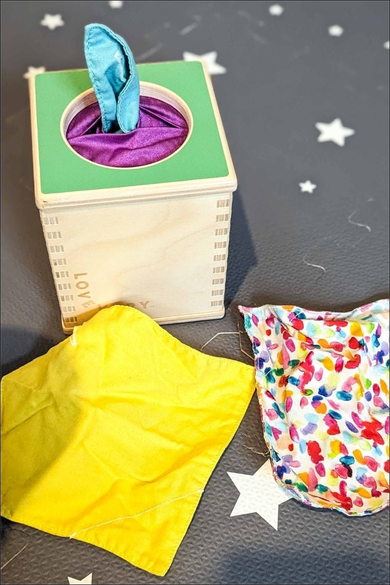 lovevery magic tissue box toy