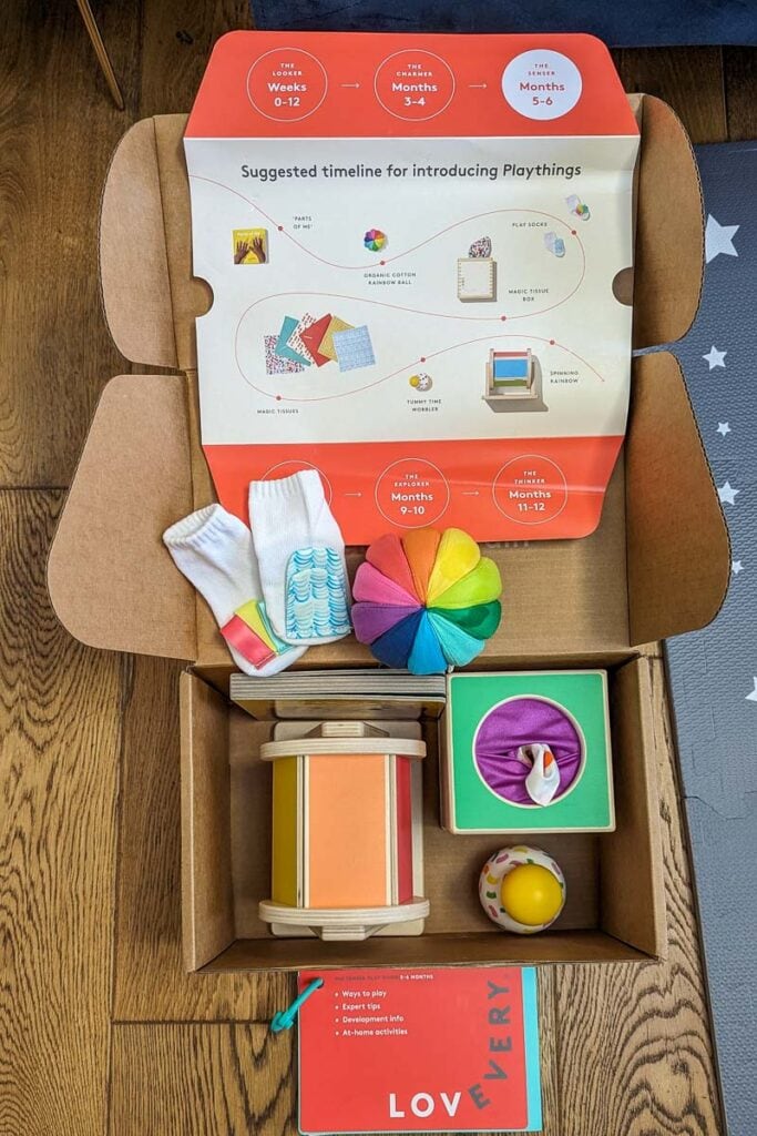 lovevery senser play kit in box