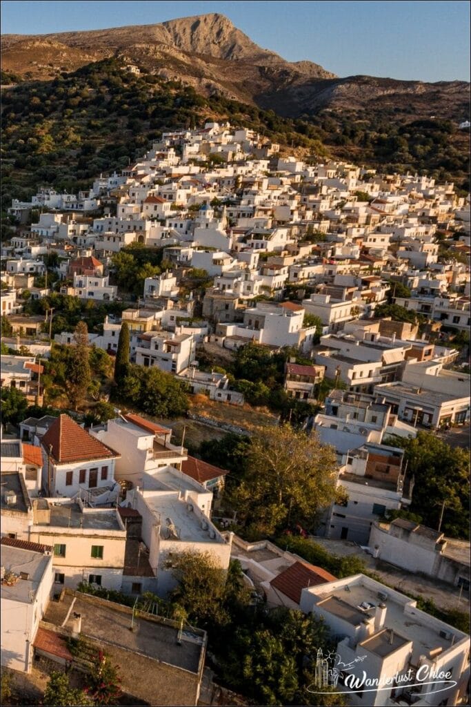 Filoti village in Naxos