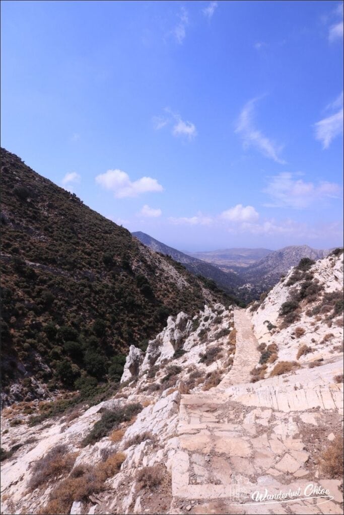 Hiking path on Mount Zas