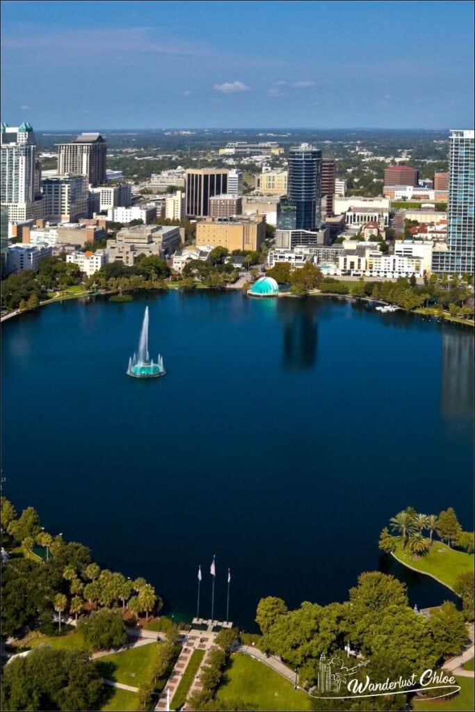 You'll see views like this on a hot air balloon ride over Orlando
