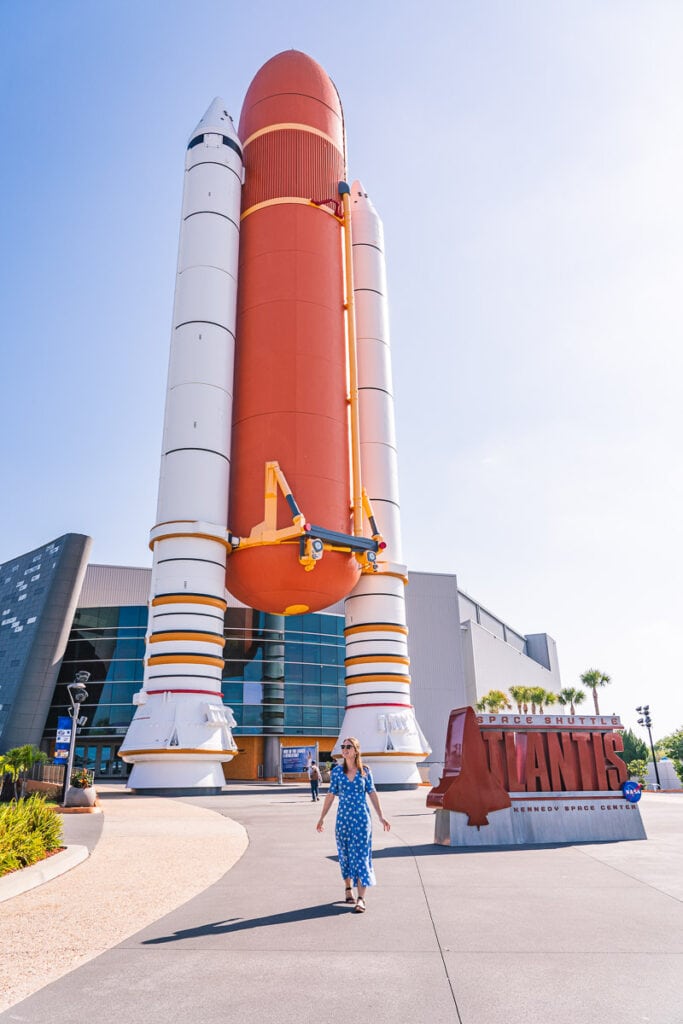 Outside Atlantis at Kennedy Space Center