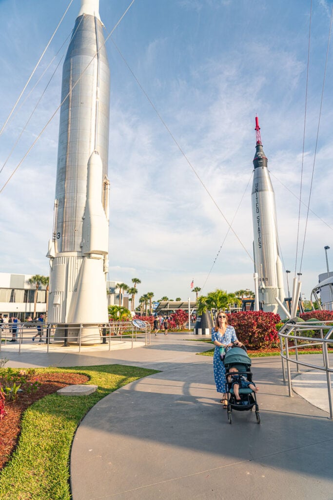 Rocket Garden with a stroller