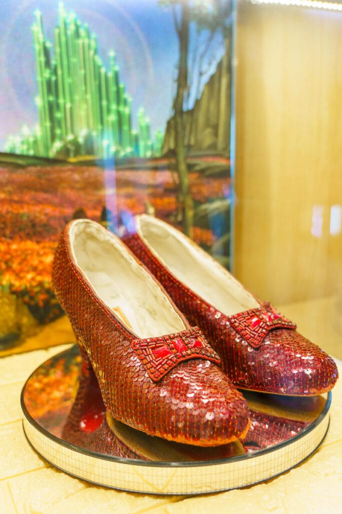 Ruby Slippers at the Wizard of Oz Museum