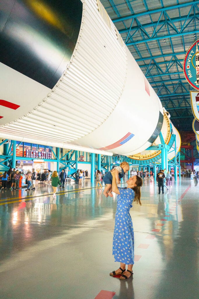 Under the Saturn V Rocket