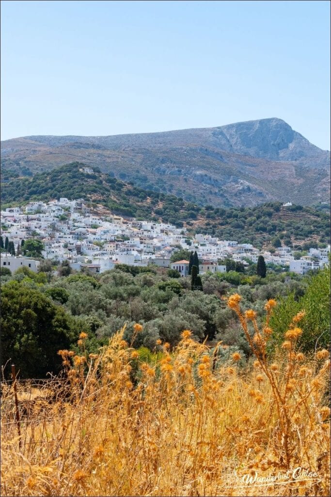 View of Mount Zas in Naxos