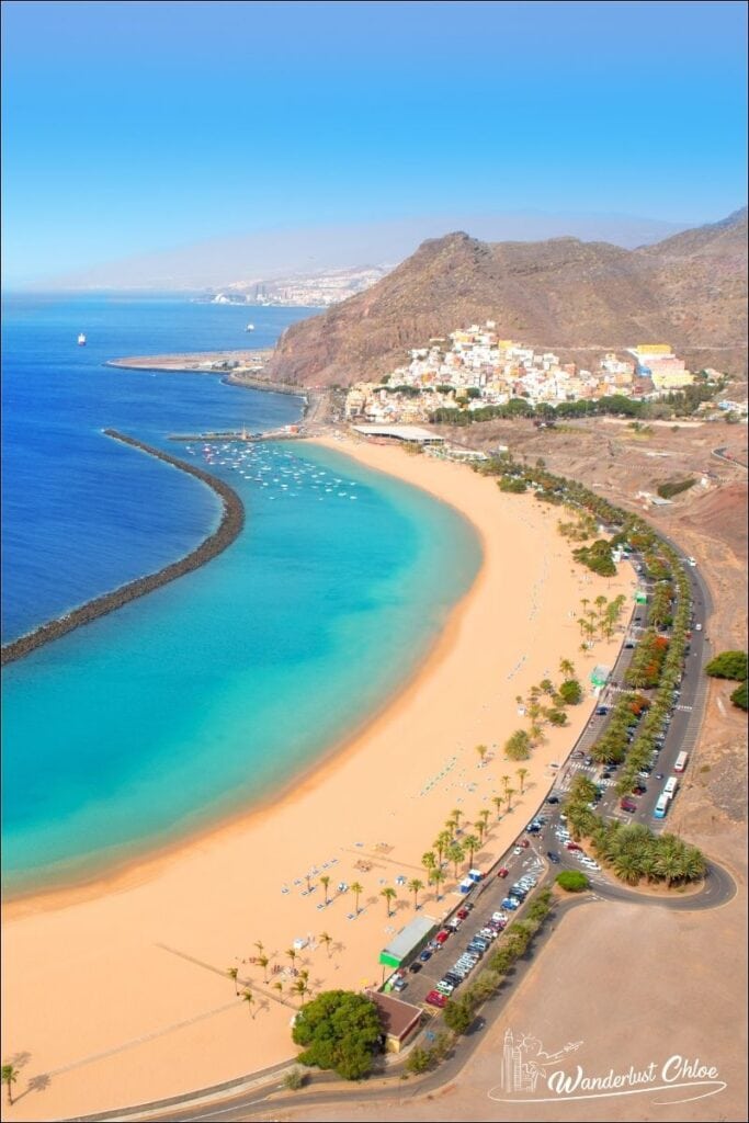 Beach Las Teresitas in Santa Cruz de Tenerife