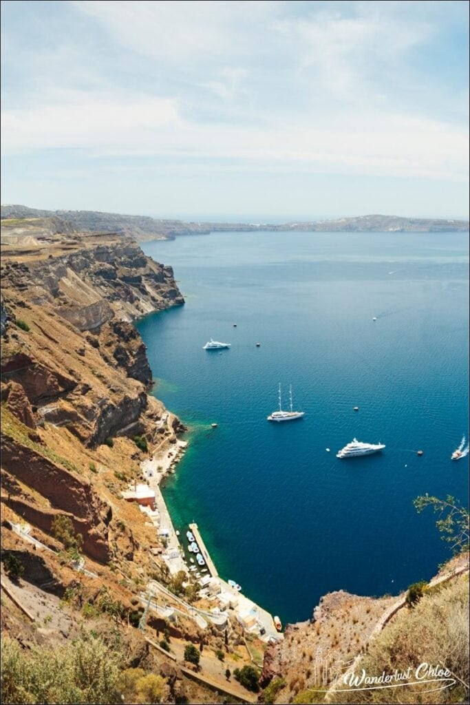 Santorini caldera