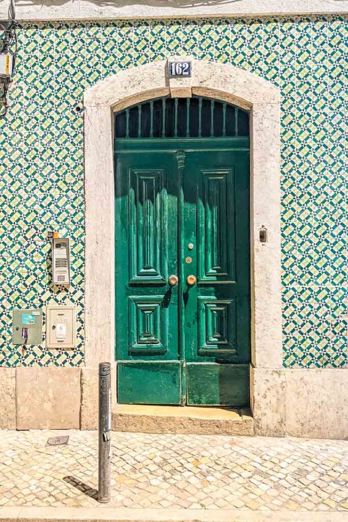 Tiled buildings in Lisbon